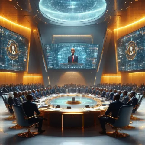 African Leaders Convene in a High Tech Hall