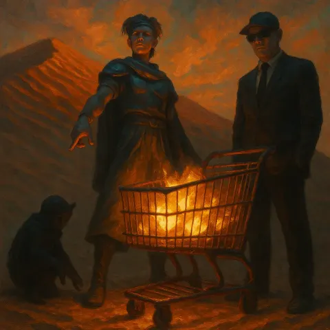 Teenage Figure Embodying a Historical Myth in Striking Far-future Science