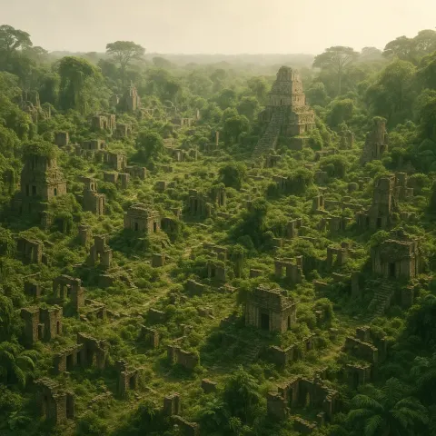 Sprawling Ancient City Ruin
