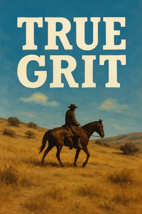 Lone Horseback Rider Traverses a Dry