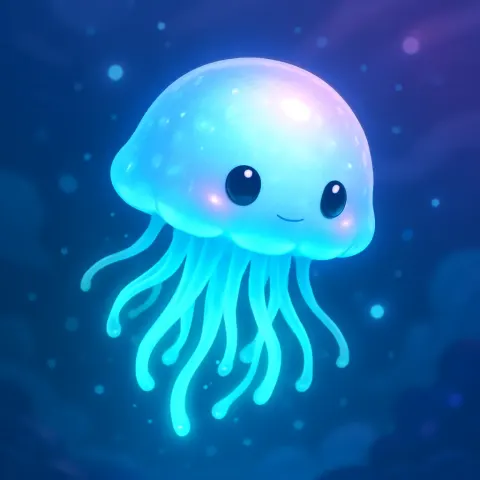 Morph a Radiant Crystal Orb into a Glowing Jellyfish