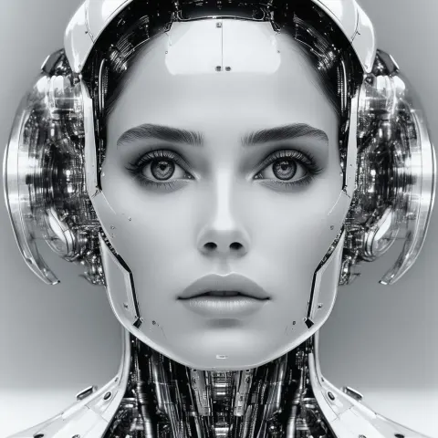 Natalie Portman With a Machine Face