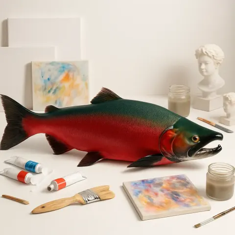 Single Deep-bodied Spawner Male Coho