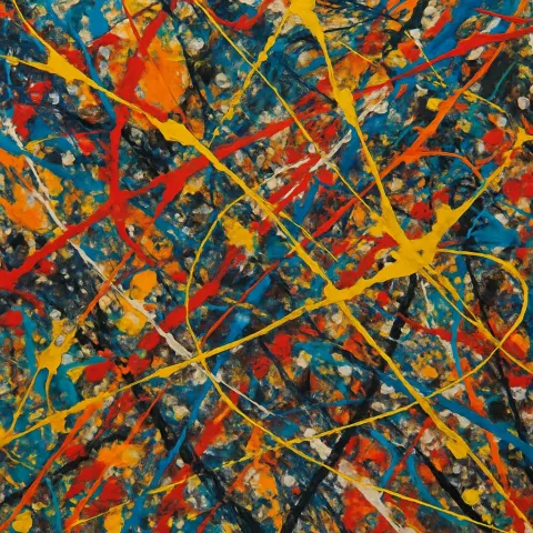 Abstract Piece Showcasing Lively Bursts