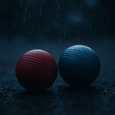 Two Varied Croquet Balls