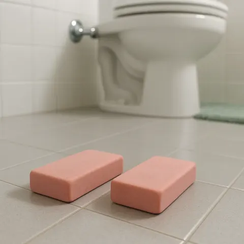 On the Tiled Floor of a Bathroom
