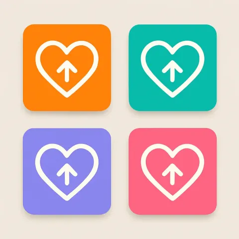 Collection of Four Square Buttons