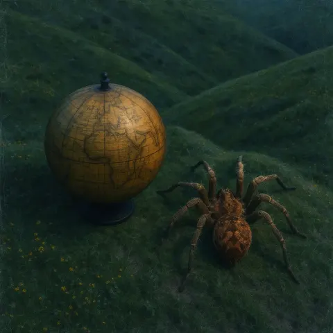 Two Distinct Subjects—a 17th-century Dutch Golden Age Style Antique Globe