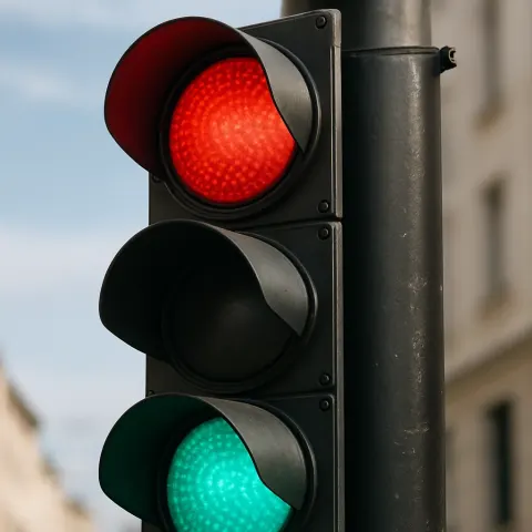 Image Featuring a Green Traffic