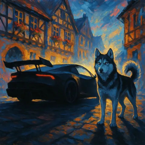 Spontaneous and Energetic Application of Paint Brings to Life
