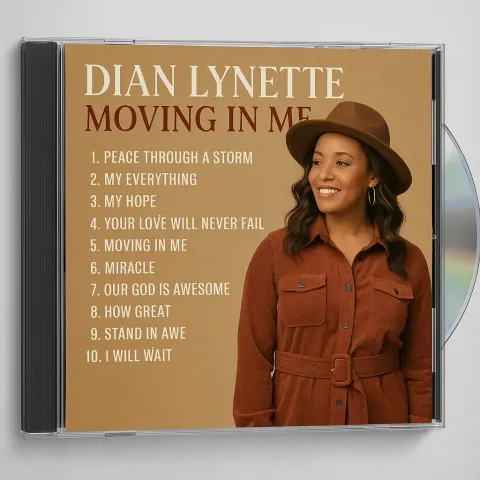 CD Album Cover Featuring Diaon Lynette's "Moving in Me,"