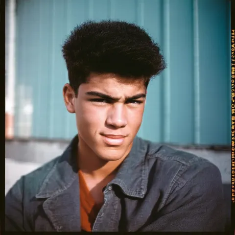 Smirking Reggie Mantle on Gritty Tri X