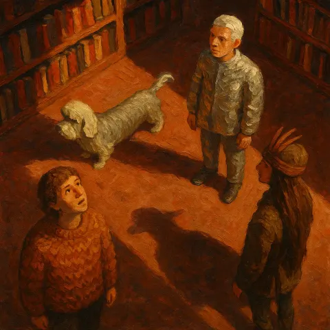 Three Diminutive Figures and a Distinctive