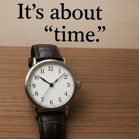 Single-sentence Description About a Timepiece