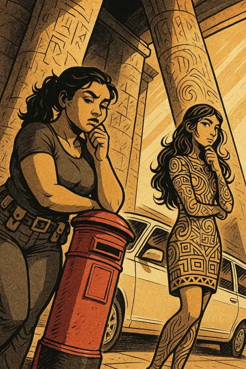 Curvy Figure of South Asian Descent