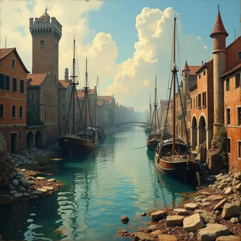 Silted Docks of an Empty Medieval Port