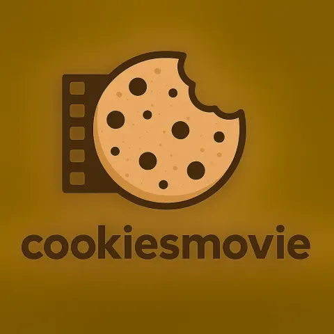 Logo Featuring the Text "cookiesmovie" with a Design Combining