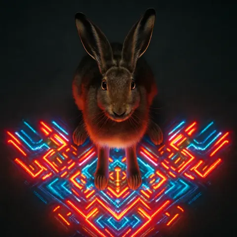 Single Hare—its Powerful Haunches