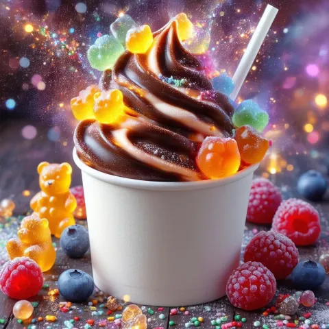 Enchanted Chocolate Froyo With Magical Sprinkles