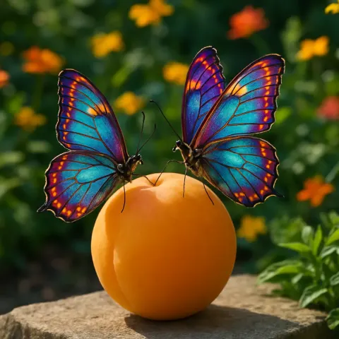 Two Exquisite Butterflies