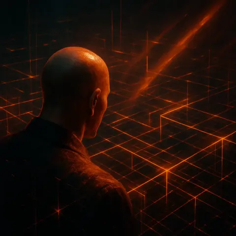 Bare-headed Giant Gazes into a Dim