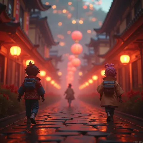 Genshin Impact Vista in Cinematic Bokeh