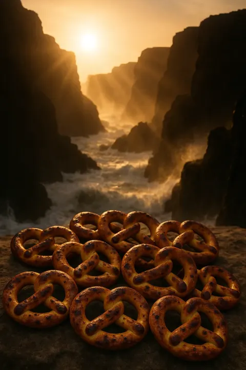 Naturally Varied Collection of Around Twelve Pretzels