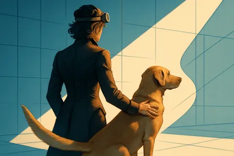 Figure Whose Silhouette Suggests a Skilled Tradesperson of Wealthy