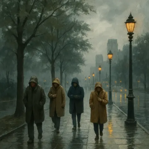 Under a Gentle Drizzle