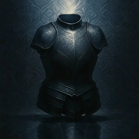Single Matte Blackened Cuirass