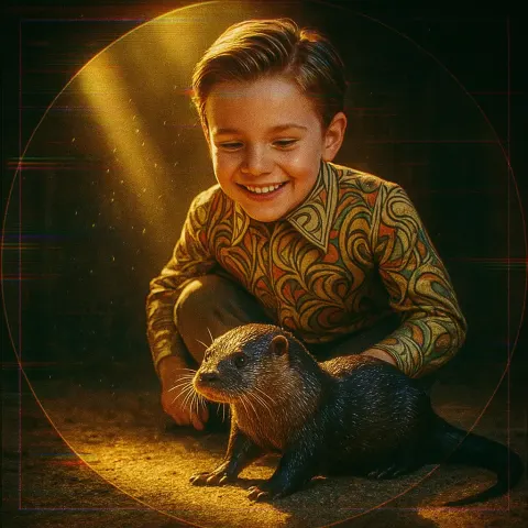 Child with the Polished Look of a Young Media Personality