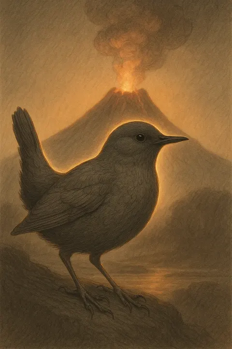 Single Slate Grey Water Ouzel