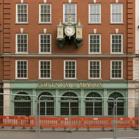 Red-brick Building with Large Windows