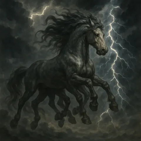 Odin's Magnificent Horse with Eight Legs