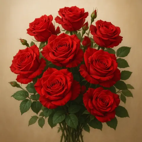 Collection of Red Roses Representing Love