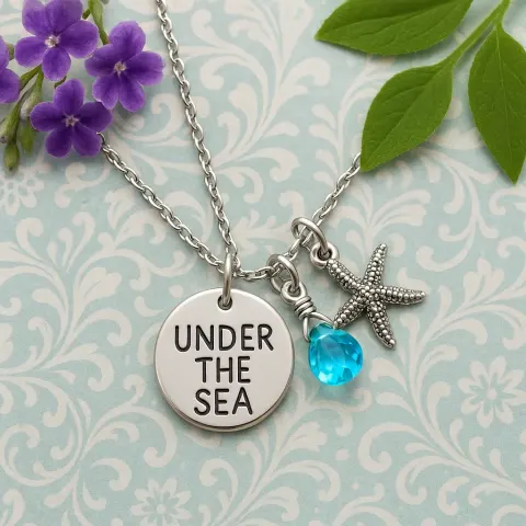 Silver Necklace with a "under the Sea" Pendant