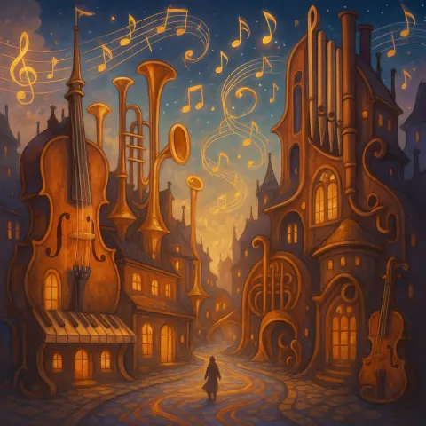 Imagine an Enchanted City Where the Streets Resonate Like Symphonies