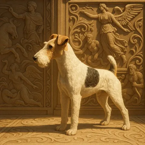 Single Wire-haired Fox Terrier