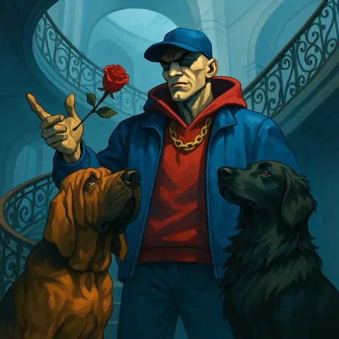 Villainous Figure with a Regal