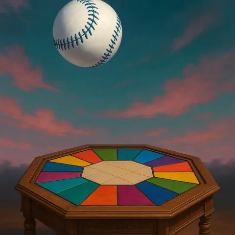 Pristine White Baseball Adorned with Blue Stitching Soars Effortlessly