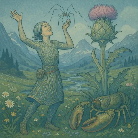 Capturing an Alpine Meadow Dotted with Wildflowers and Streams