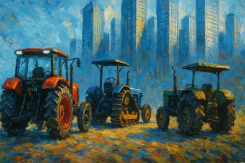 With a Spontaneous and Energetic Application of Paint