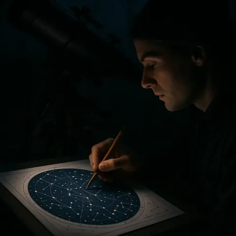 Beneath the Faint Light of a Telescope