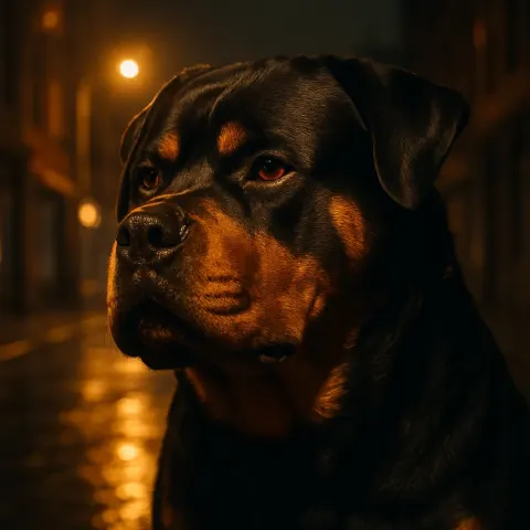 Powerfully Built Rottweiler
