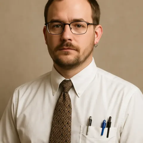 Person Wearing a White Shirt with Pens in the Pocket
