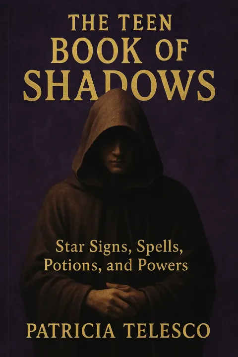 Book Cover Featuring the Title "The Teen Book of Shadows"