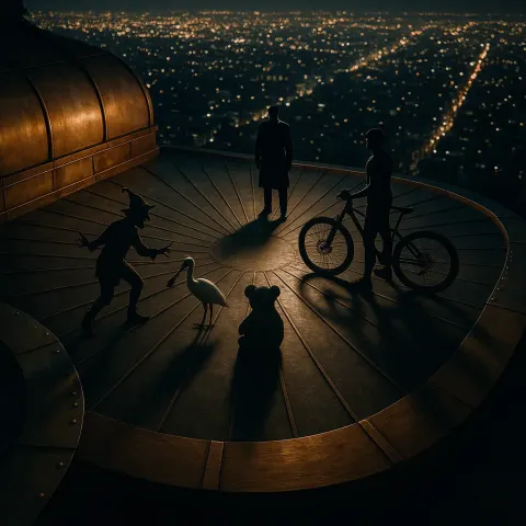 Panoramic Rooftop Crafted from Brass
