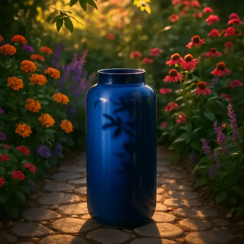 Nestled in the Middle of a Vibrant Garden