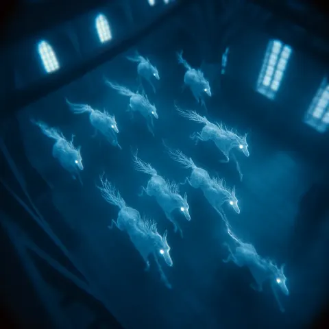 Roughly Ten Silent Kelpies
