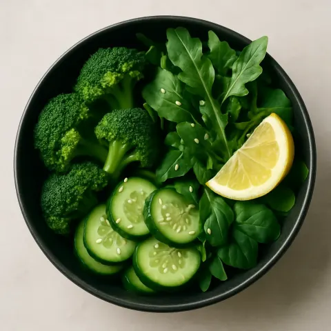 Bowl of Fresh Green Vegetables